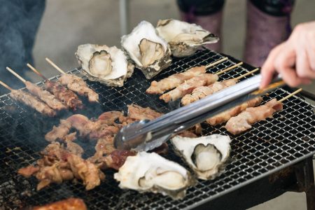 厚岸産の牡蠣はみんな大好物！牛肉も感謝の念を持っていただきます！